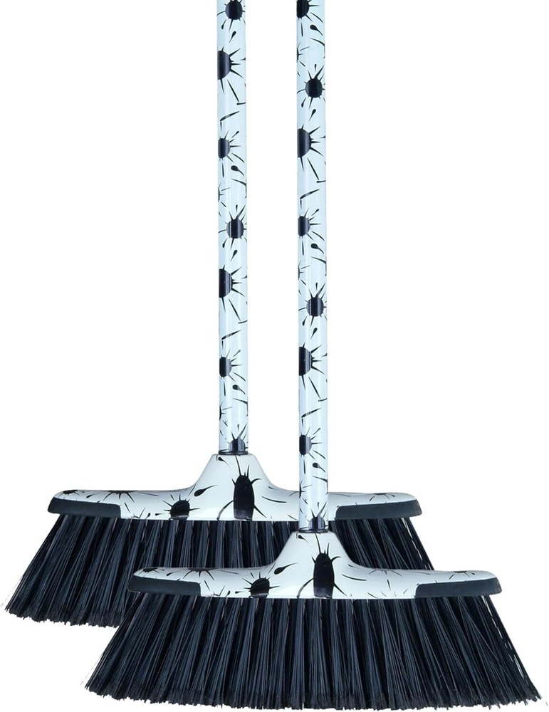 Superio Design Angle Broom, 48″ Indoor and Outdoor Sweeping Tool 2-Pack