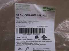 7000-48001-2923000 Murr NEW M12 Male 0° / M12 Female 0° 30M Cable