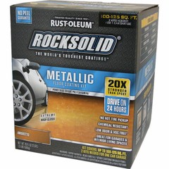 Rust-Oleum RockSolid Metallic Floor Coating Amaretto