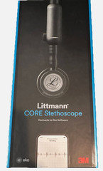 3M Littmann CORE Digital Stethoscope 8570 | Matte Black Finish | Open Box