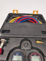 Elitech Digital Manifold Gauge DMG-1 AC Manifold Gauge PG-30 Adapter+Carryin Cas