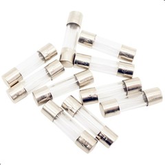 SIXQJZML 10 Pack F5AL Fast-Blow Fuse 5A Max 5 amp 125V Glass Fuses 0.2 x