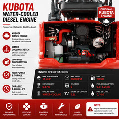 1.4Ton Mini Excavator Kubota EPA Hydraulic Thumb 5Attachments US Stock Free Ship