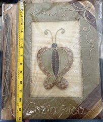 Handmade Costa Rica Journal Large 14×11¾ Butterfly Leaf Cover Eco Artisan Book