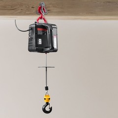Uimoso 2-in-1 Electric Hoist Winch with Wired Remote Control, 1100 lbs Capacity