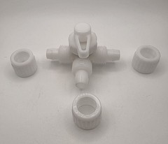 RecPro 1/2″ Flair-It T Fitting No Crimp RV Plumbing Bypass Valve White