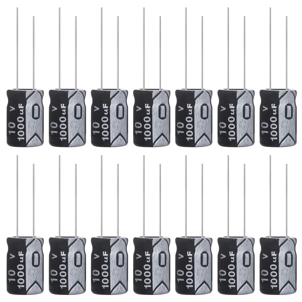 1000Uf 10V 8X12Mm Electrolytic Capacitor 1000 UF MFD 10 Volt 0.32X0.47In Aluminu