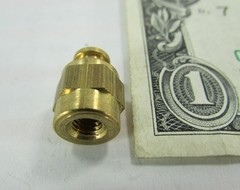 Lot 10 Solid Brass #10-32 Female Test Point Turret Post Alligator Clip Connector