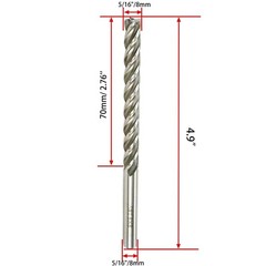 End Mill 5/16 Cutting Dia 5/16 Shank Dia Extra Long Straight Shank End Mill