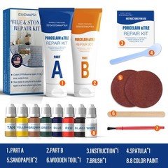 Tile Repair Kit, Ceramic Kit(Color Match), No. 03 Color Match