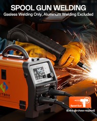 Hitbox 4IN1 MIG Welder Spool Gun/MMA/Gasless/Lift TIG Welding Machine 110V 220V~