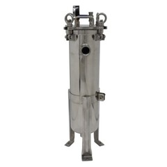 Stainless Steel #4 Bag Filter Housing Fluid Filtration Equipment 1″ NPT In/Out