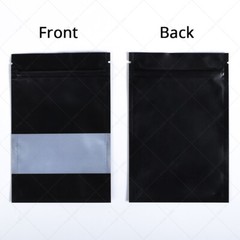 Multi-Color&Size Silver Inside Matte Aluminium Mylar Flat Zip Lock Bag w/Window
