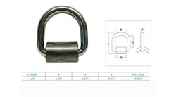 SS T316 D-Ring Lashing Ring Tie Down Anchor 1/2″ for Safe and Secure Hauling,4Pc