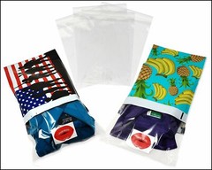 100 Pack, 50 Each 10×13″ Flat Poly Mailers & Clear Self Sealing Bags for Shirts