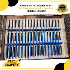 Rothon Micro Dissector blue Coated set of 20 pieces high quality instruments