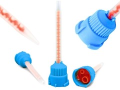 50 pcs Orange Mixing Tips Crown & Bridge Dental HP 10:1 Ratio
