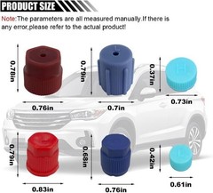 20PCS Air Conditioning Service Caps for AC System Charging Ports, Color: 20PCS