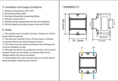 100A Single Phase Tuya WiFi AC Meter Over Under Voltage Leak Protect Prepayment