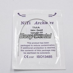 1-100Pc Dental Orthodontic TMA Arch Wire Titanium Molybdenum Alloy Ovoid/Natural