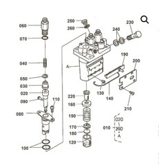 Kubota Fuel Injection Pump Rebuild Kit D902 D722 D905 RTV 900 BX Toro Bobcat