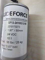 Glideforce Light-Duty Linear Actuator Part #: GF13-241002-2-69