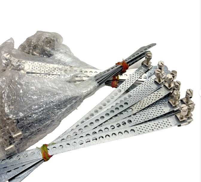 Lot of 40 Allied Bolt 12GAB 12″ Galvanized Steel Ground Strap UL Listed 12 inch