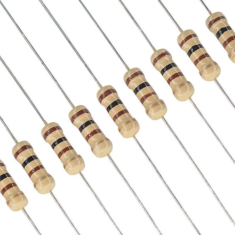 1000Pcs 1/4W 0.25W Carbon Film Resistor ±5% 1-910 Ω Ohm 1R 910R 22R 47R 100R