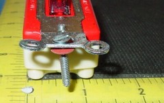 Hubbell 1223-PL 3-Way Red Pilot Light Handle 20A 120V Toggle Switch Vtg. USA NOS