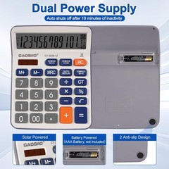 Desktop Calculator, Extra Large 5 Inch LCD Display, Desk Calculator, 12 Digits,