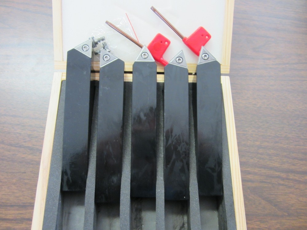 1″ Indexable Turning Tool Bits 1x1x6″ 5pcs/set TCMT432 Inserts, part#:TOBC1–new