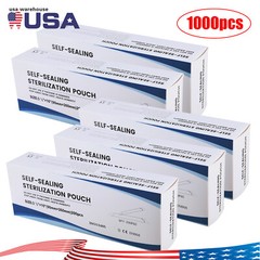 Lots 3.5″ x 10″ Dental Sterilization Pouches Sterilizer Autoclave Bags Tool Nail