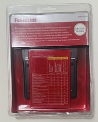 Franklin Dictionary & Thesaurus with Comprehensive Reference Set MWD-1490