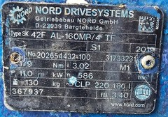 SEEPEX BN 35-6L Progressive Cavity Pump with NORD SK42 Gearmotor Used