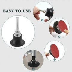 Litoexpe 1.5 Inch Disc Pad Holder for Roloc, 2-Pack Quick Change Disc Attachm…