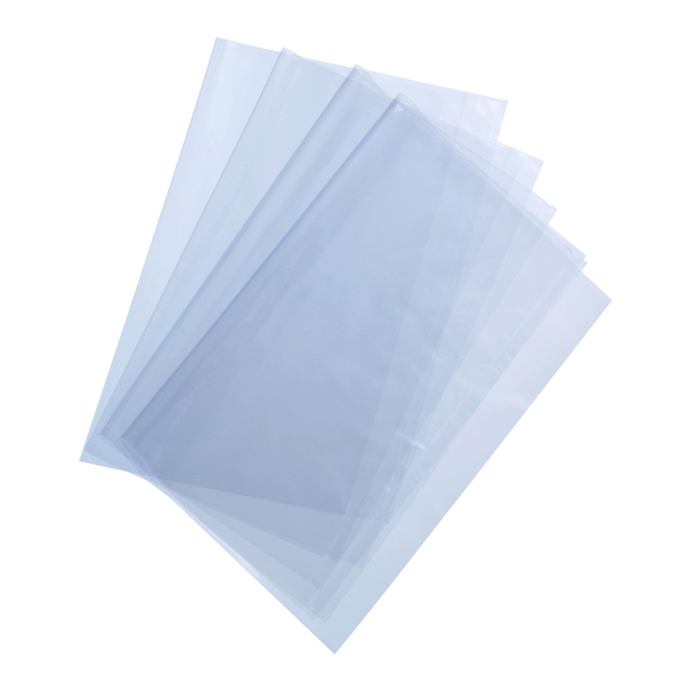 100Pack 10×3 Inch Shrink Wrap Bags Blue Clear PVC Heat Shrink Wrap