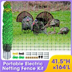 41.5″H x 164’L Poultry Netting Electric Fence,Electric Fencing for Farms,Ranches