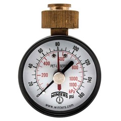 Winters PETM213LF PETM-LF Series Pressure Gauge 2.5″ Dial size 0/160 psi/kpa …