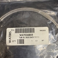 Waters Tubing Stainless Steel 0.062 x 0.04 x 120 in.