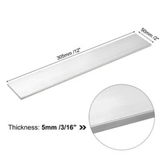 Stainless Steel Flat Bar Brushed Finish Trim Strips Sheet 12″x2″x3/16″