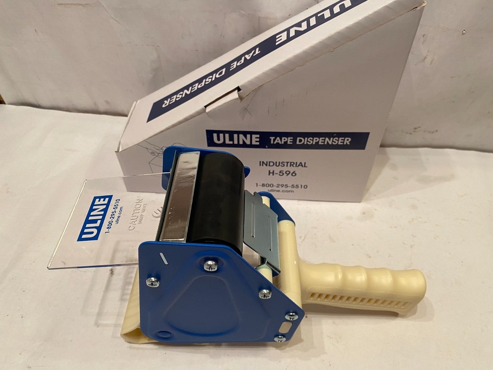 NEW Uline Industrial Side Loader Tape Dispenser 3″ H-596 BRAND NEW IN BOX