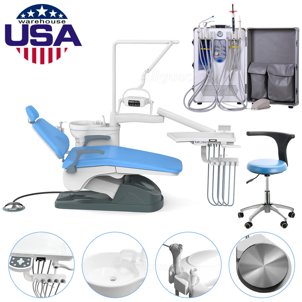 Dental Chair Unit Computer Controlled DC Motor/Portable Moblie Delivery Unit USA