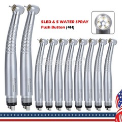 Dental LED E-generator Shadowless Ring Ceramic Handpiece 5 Water Spary 4Holes