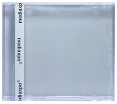 200 STANDARD Clear Unassembled CD Jewel Case