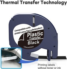 Self-Adhesive 3-Pack DYMO LT Label Maker Tape – Easy Peel with No Residue