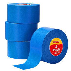cinta de pintor azul de 2 pulgadas para multiples superficies juego de 4 rollos