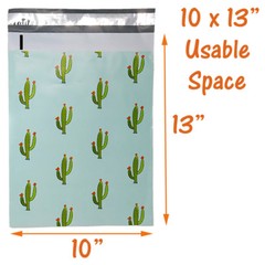 10×13″ Designer Tropical Poly Mailers Combo Pack, Quality Shipping Bag Envelopes
