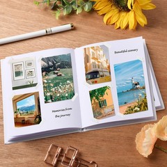 6 Pack White Hardcover Blank Book 6×8 inch, Hardcover Blank Book for Students…