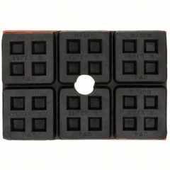 Mason 4C974A 6″ L x 4″ W 1200# Max Neoprene Vibration Isolation Pad w/ Ring