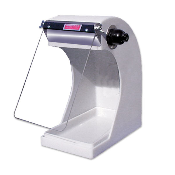 Handler Resin Splash Hood w/Light on Right w/Protective Clear Acrylic Shield